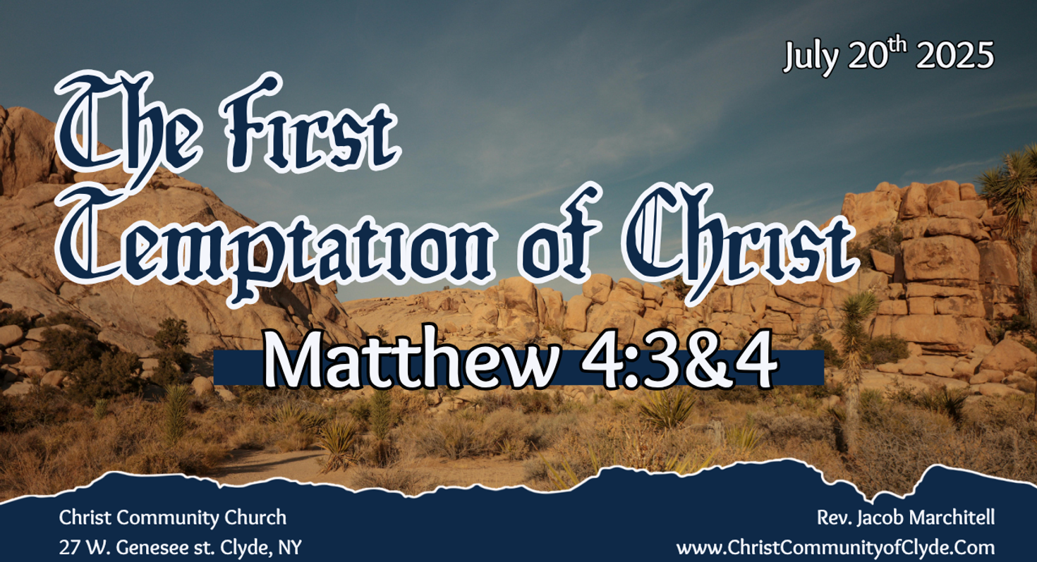 The First Temptation of Chirst